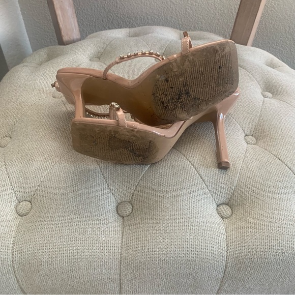 Lulu’s Nude Rhinestone Sandal Heels - Picture 6 of 7